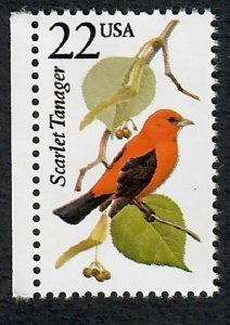 2306 Scarlet Tanager North American Wildlife MNH single