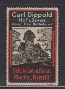 German Advertising Stamp - Kindl Brand Chocolate & Cacao, Carl Dippold