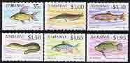 ZIMBABWE - 1994 - Fishes, 2nd Series - Perf 6v Set - Mint Never Hinged