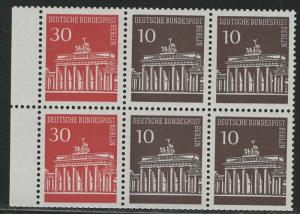 Germany Berlin Scott # 9N251c, mint nh, booklet pane, Mi# HBl14