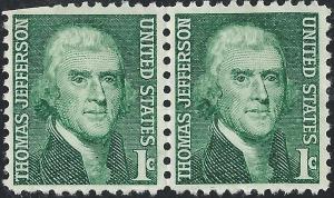 US #1278 1c Thomas Jefferson