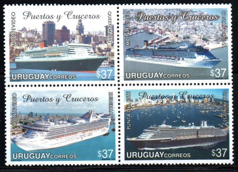 2006 Uruguay  ocean liners and ports ships cruises  #2181 ** MNH