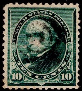 US Stamp #226 10c Green Webster USED SCV $5