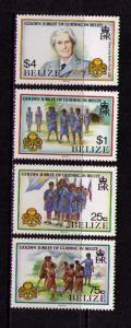 BELIZE Sc# 873 - 876 MNH FVF Set4 Girl Guides Jubilee