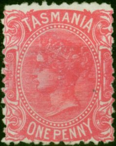 Tasmania 1891 1d Pink SG164 P.12 Good MM