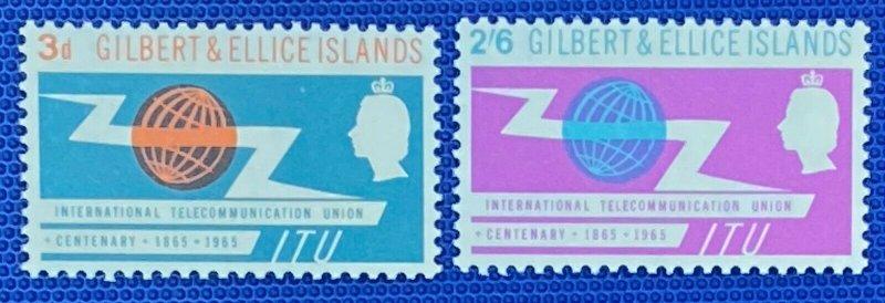 ZAYIX - 1955 Gilbert & Ellice - #87-88 - MNH - Communications