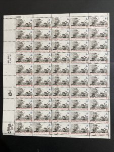 1973 sheet, Posting a Broadside Sc #1477