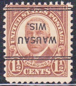 Precancel - DLE - Wausau, WI PSS 243 Inverted Compound Perf