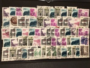 Asia China used duplicated  stamps Ref 60885