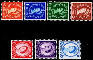 SG570a-576ab, COMPLETE SET (one of each value), NH MINT. Cat £12. WMK MULTIPLE.