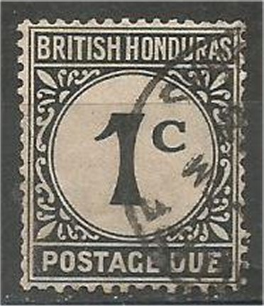 BRITISH HONDURAS, 1923, used 1c, Churchill Memorial. Scott J1