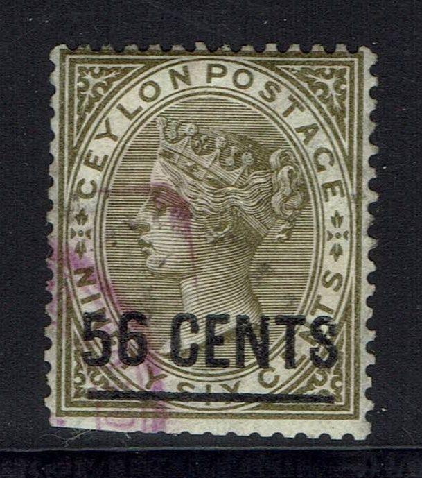 Ceylon SG# 192 - Used (Clipped Bottom Perfs) - Lot 021316