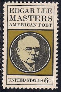 #1405 6 cent Edgar Lee Masters, Poet mint OG NH XXF