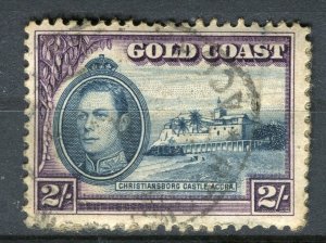 GOLD COAST; 1938 early GVI issue fine used 2s. value