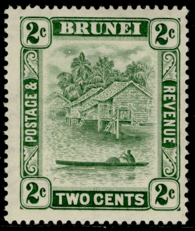 BRUNEI GV SG62, 2c green, M MINT. 