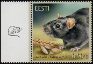 Estonia 935 - Mint-NH - 90c Black Rat (2020) (cv $2.10)