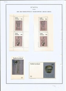 STAFFA - 1982 - Roman Artifacts - Sheets - Mint Light Hinged - Private Issue