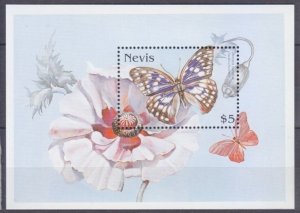 Nevis MNH S/S 1019 Butterflies 1997