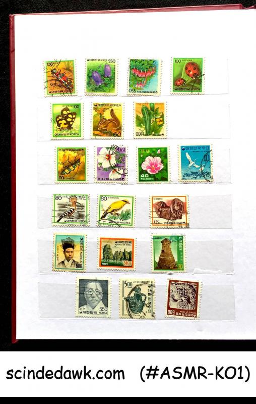 COLLECTION OF KOREA STAMP IN SMALL STOCK BOOK - 138 STAMPS