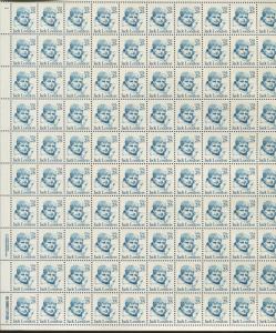 Pane of 100 USA Stamps 2182 American Novelist Jack London Brookman Price $72