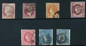 Spain 1852-65 7 Diff  scv $11.75 less 60% = $4.70 bin