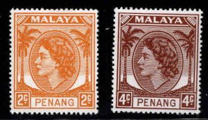 Malaya Penang Scott 30-31 MH* stamp