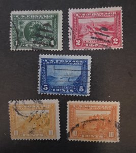 US Scott 397-400A 1¢ -10¢ Panama Pacific Expo Perf 12 Stamp Set Used T19472