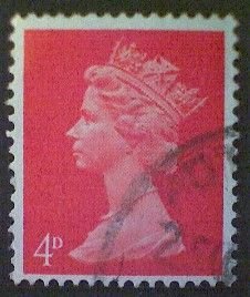 Great Britain, Scott #MH7, used(o), 1969, Machin: Queen Elizabeth II, 4d