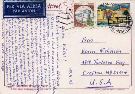 Italy, Airmail