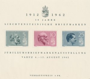 Liechtenstein      369     MNH OG   Souvenir Sheet