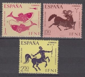 1968 IFNI Spanish 262-264 Zodiac signs