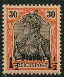 German Offices Turkey SC# 17 1-1/2Piaster on 30pf o/p on Germany MH