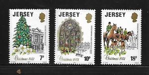 GB,JERSEY, 282-4, MNH, CHRISTMAS, 1981