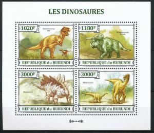 BURUNDI 2013 SHEET bur13310a DINOSAURES DINOSAURS