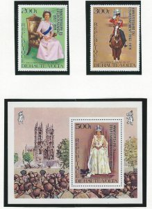 Burkina Faso sheetlet and set mnh sc 478-480