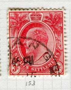 STRAITS SETTLEMENTS; 1906 early Ed VII issue fine used 3c. value