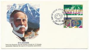 Canada First day cover #858a, O Canada Centenary