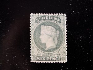 St Helena #7 mint hinged perf 14 wmk 2 e23.8 15226