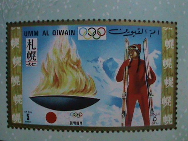 UMM AL QIWAIN -1972 WINTER OLYMPIC- SAPPORO'72 JAPAN MNH IMPERF-S/S SHEET VF