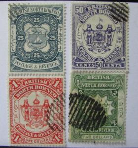 State of North Borneo SC #44-47  used stamp set