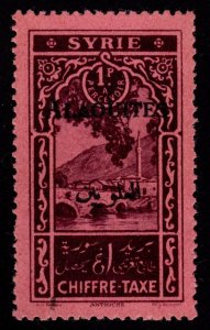 Alaouites - Scott #J7a Postage Due Overprint