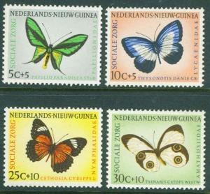 Netherlands New Guinea Scott B23-26 Butterfly set 1960 MNH**