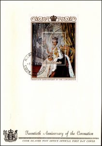 Cook Islands 350 Souvenir Sheet U/A FDC