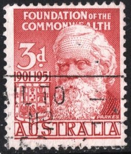 Australia SC#241 3d Henry Parkes (1951) Used