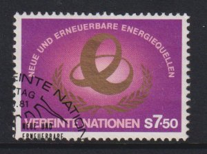 United Nations Vienna  #21 used  1981 energy 7.50s