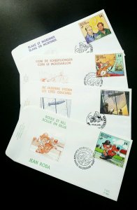 Belgium Youth Philately 1991 Cartoon Animation Letter Mail Delivery Postal (FDC)