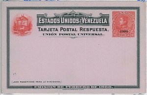 37582 - VENEZUELA - POSTAL STATIONERY CARD : Higgings & Gage # 13 DOUBLE CARD