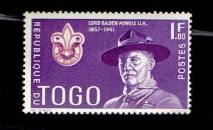 TOGO SCOTT#402 1961 1f SCOUTING LORD BADEN-POWELL - MH