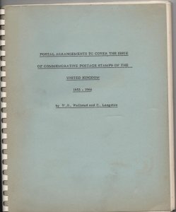 Philatelic Literature UK Postal arrangements for Commemoratives 1953-66 booklet