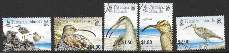 PITCAIRN ISLANDS SG694/8 2005 CURLEW  FINE USED